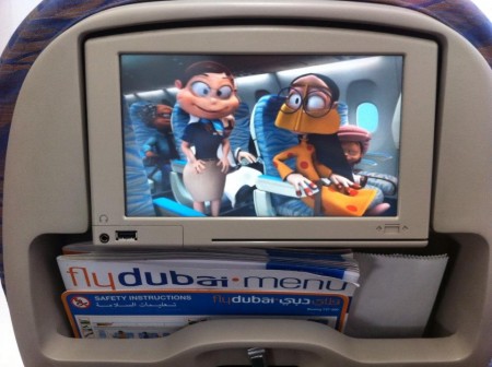 1 fly dubai in avion