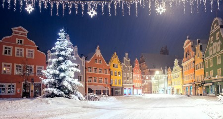 Piață de Crăciun din Bavaria, în Germania