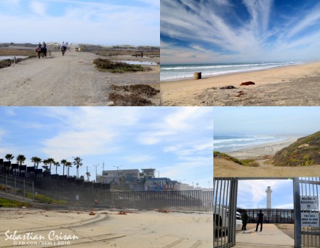 Border Field State Park; Granita SUA-Mexic