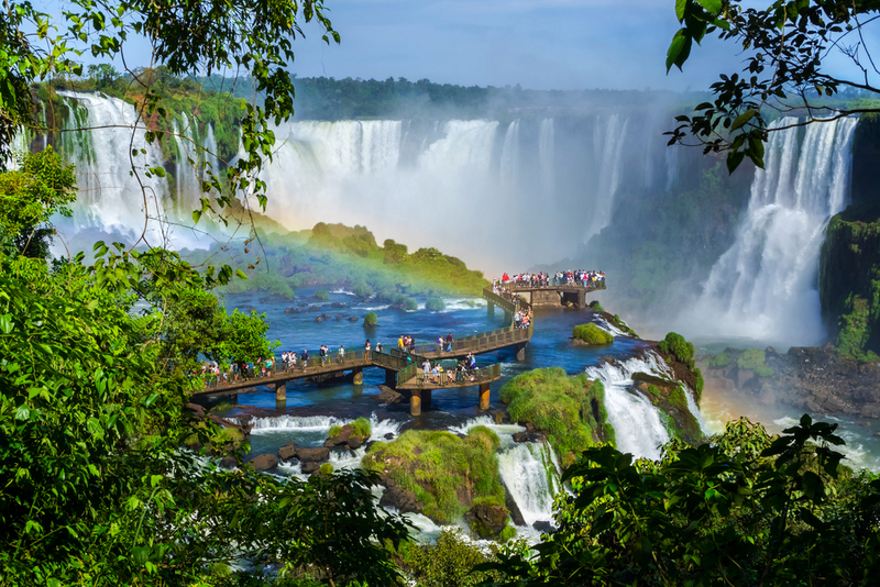 Cascadele aflate în zona Iguazu