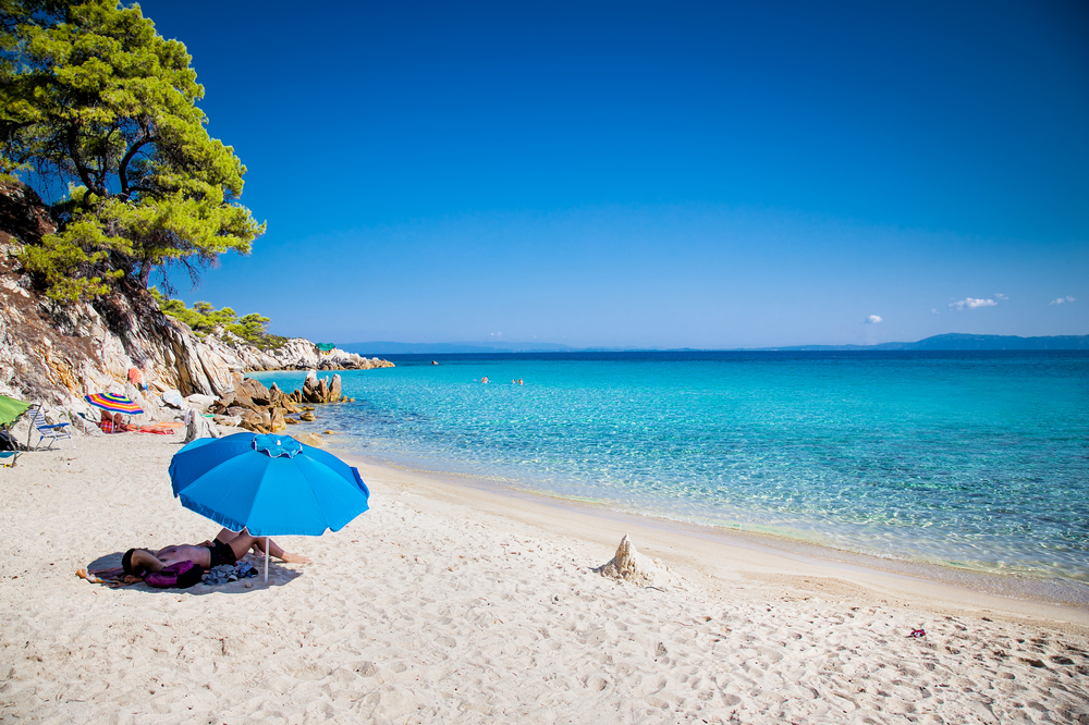 Plaja Mega Portokali din zona Halkidiki