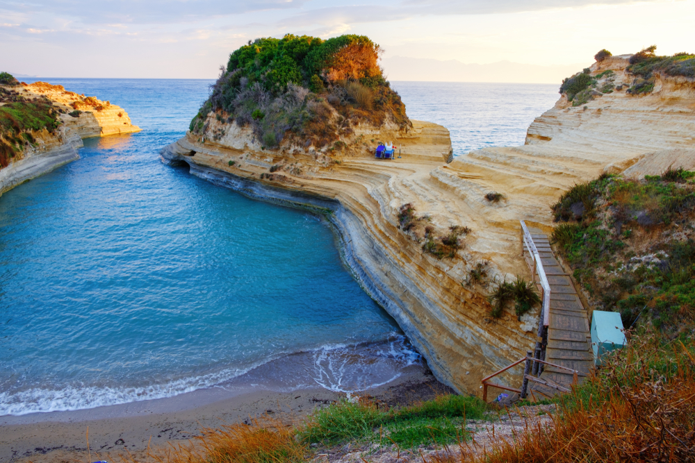 Plaja Canal d’Amour de pe insula Corfu