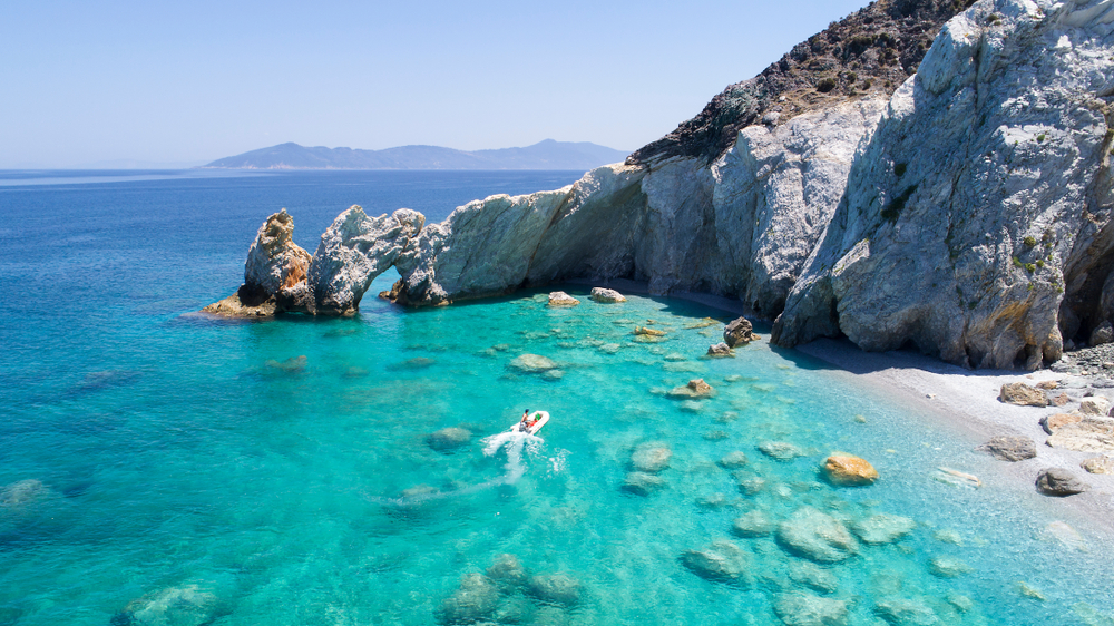 Plaja Lalaria de pe insula Skiathos