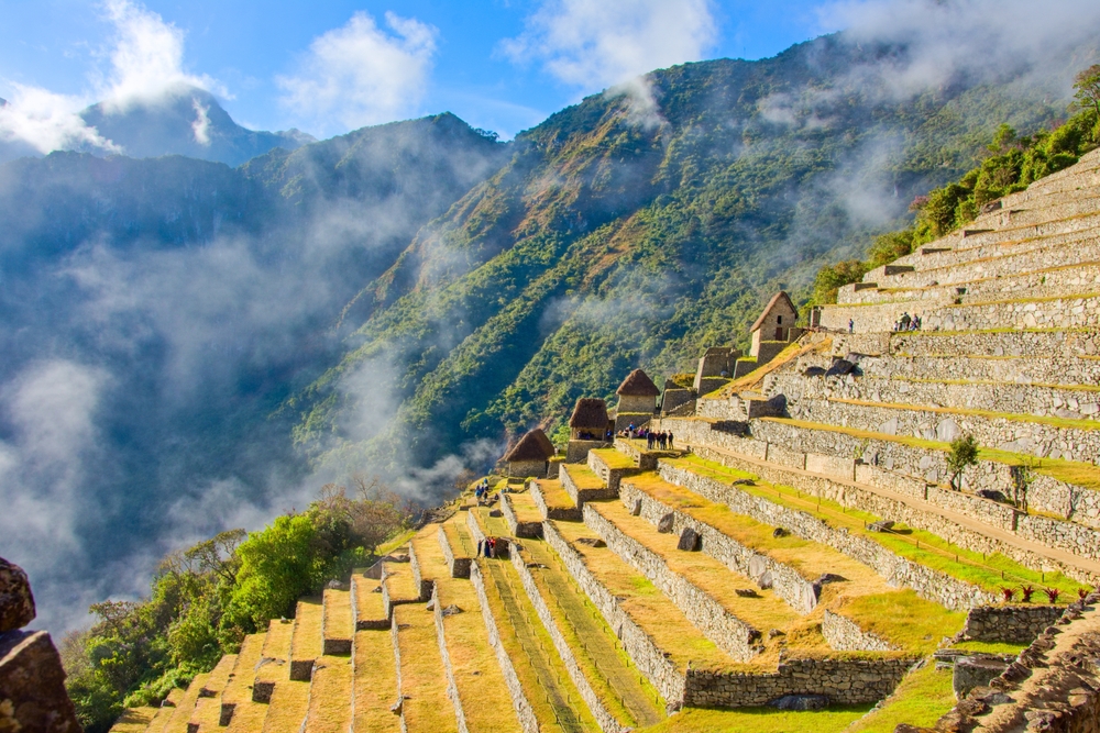 Terasele de la Machu Picchu, între versanți înverziți
